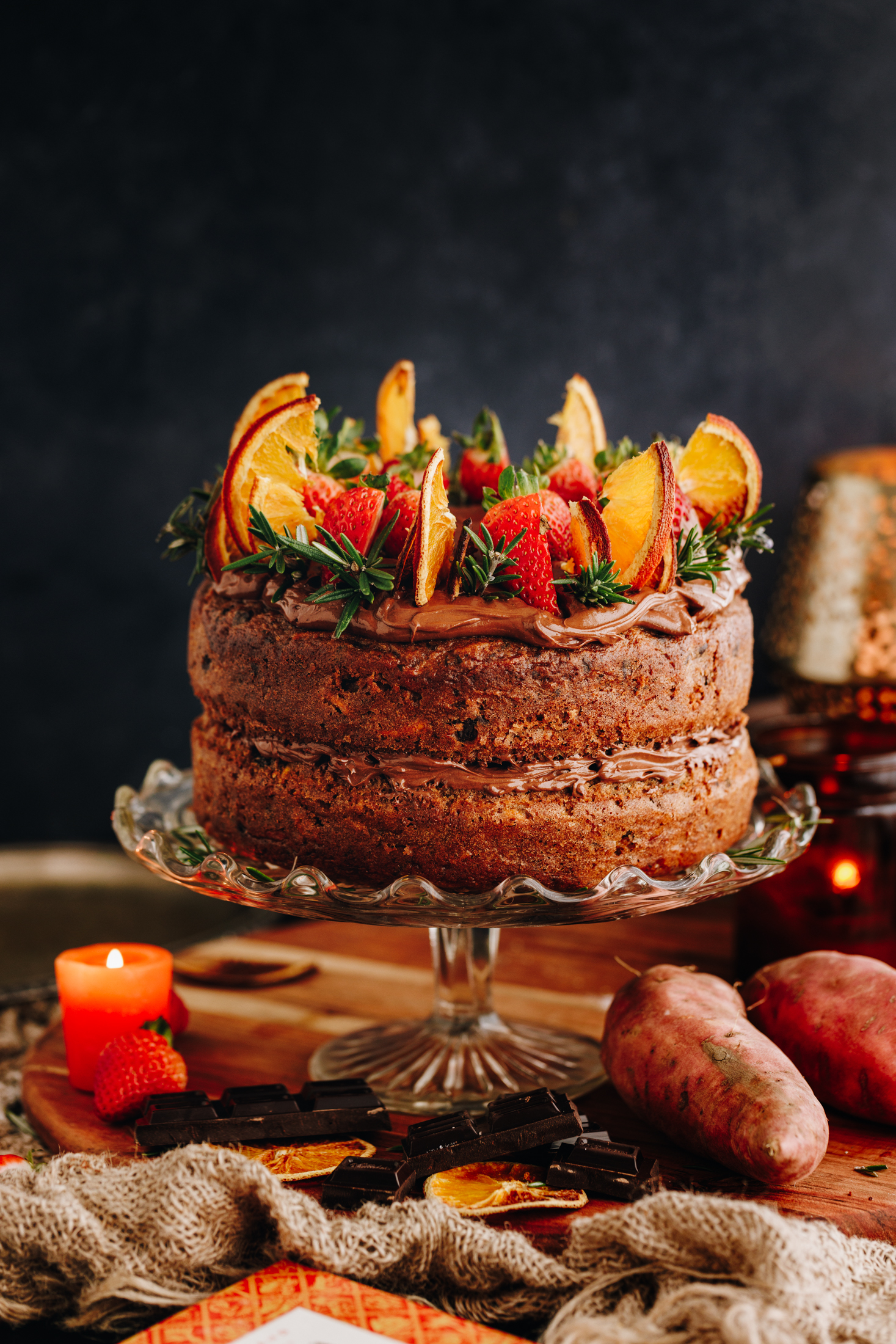 Kūmara, Orange and Chocolate Cake