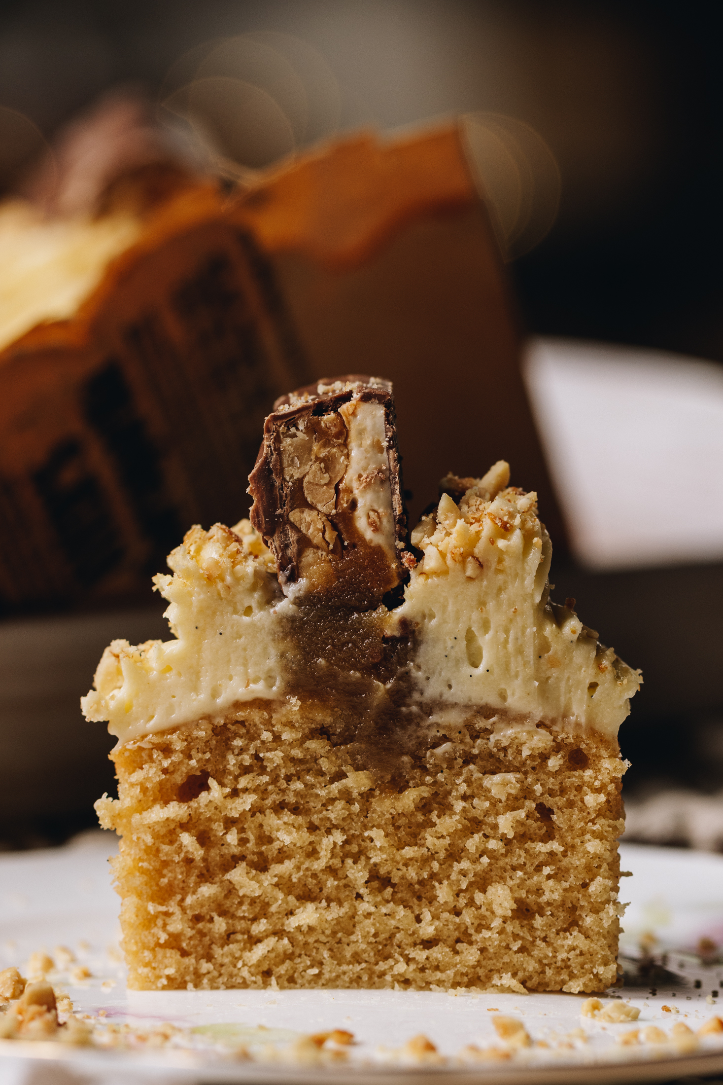 Snickers Brown Butter and Vanilla Cupcakes